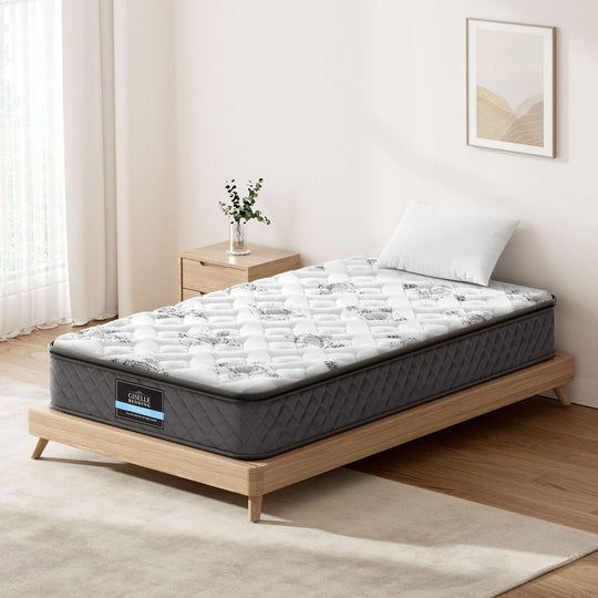 King Single - King Single Mattress 24cm 5 Zone Support 450 Coils Medium Firm