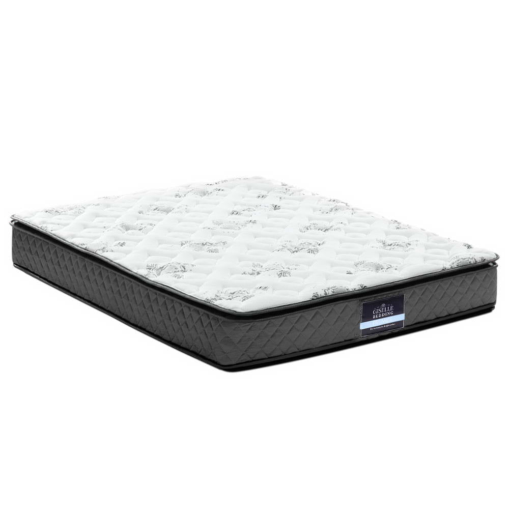 Queen 24cm Thick 5-Zone Zoned Supported Mattress Firmness 5.0 450 Coils