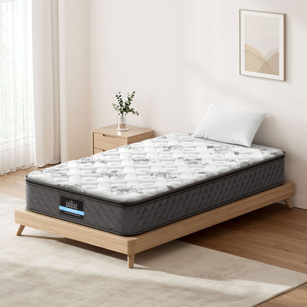 Single 24cm Thick 5-Zone Zoned Supported Mattress Firmness 5.0 450 Coils