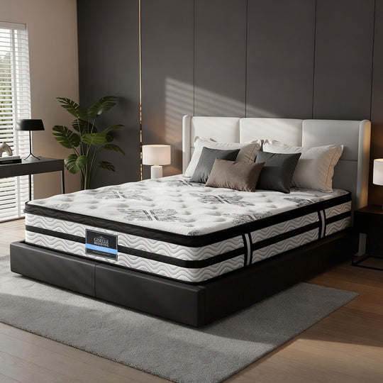 King - King 34cm Euro Top Pocket Spring Mattress Medium-Firm 5 Zone 450 Coils