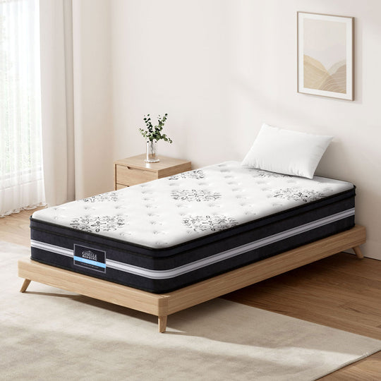 Bedding King Single Size Mattress Bed COOL GEL Memory Foam Euro Top Pocket Spring 34cm | King Single