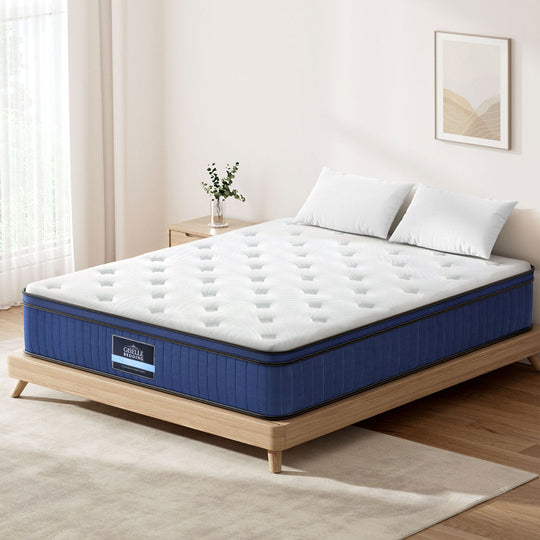 Double - Double Size Mattress 7 Zones Pocket Spring cool Memory Foam 34cm
