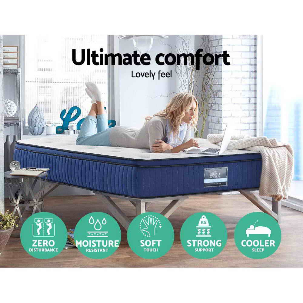 34cm Mattress Cool Gel Memory Foam 7 Zone Queen
