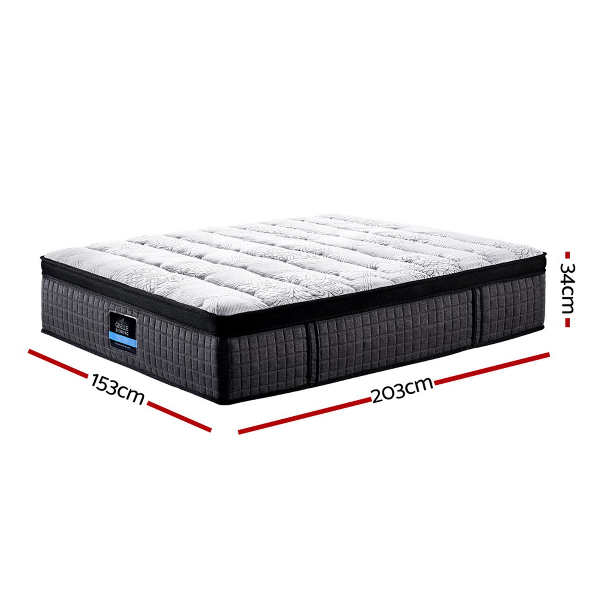 34cm Mattress 9 Zone Latex Foam Queen