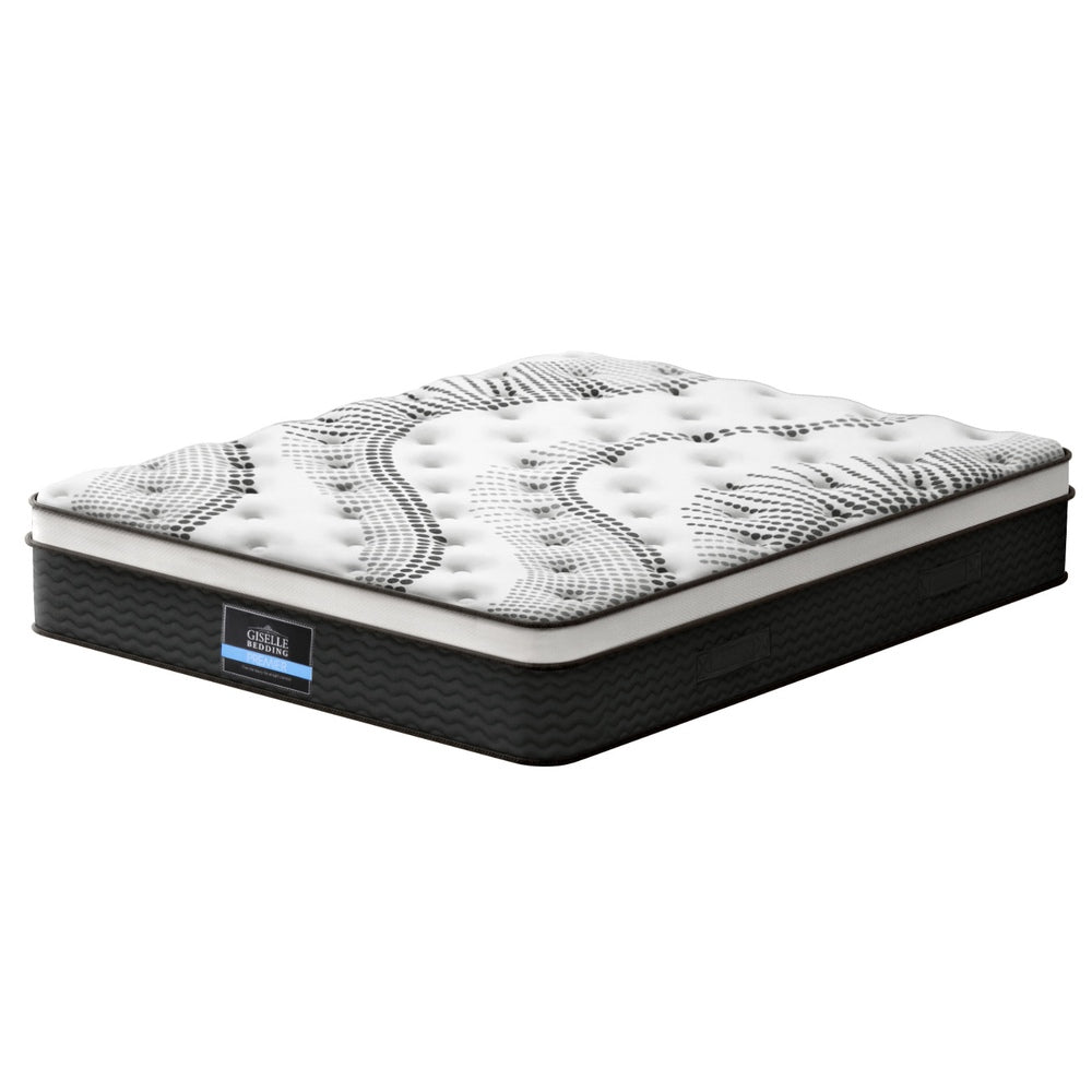 32cm Plush Euro Top Mattress Super King Supportive Comfortable Bed, King Size Mattress