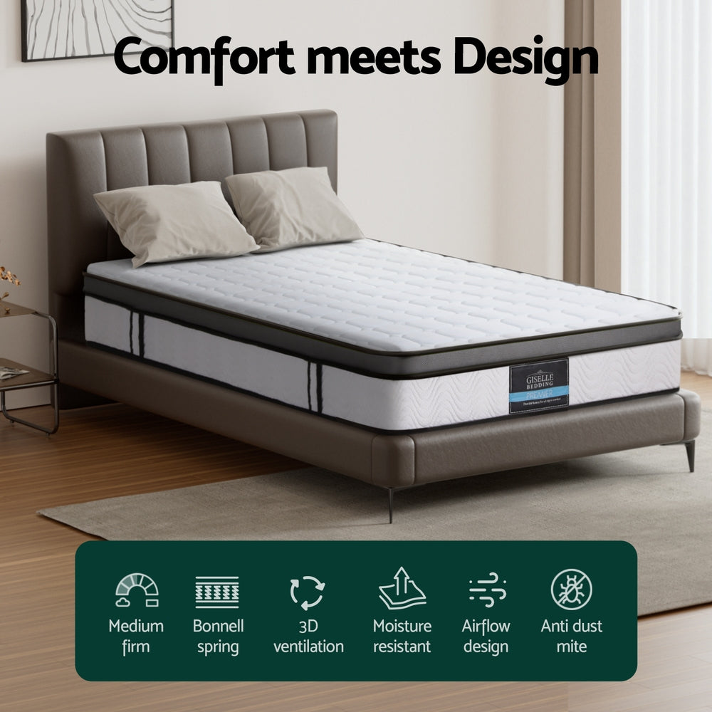 Mattress Cool Gel Foam 25cm Double King Single Queen