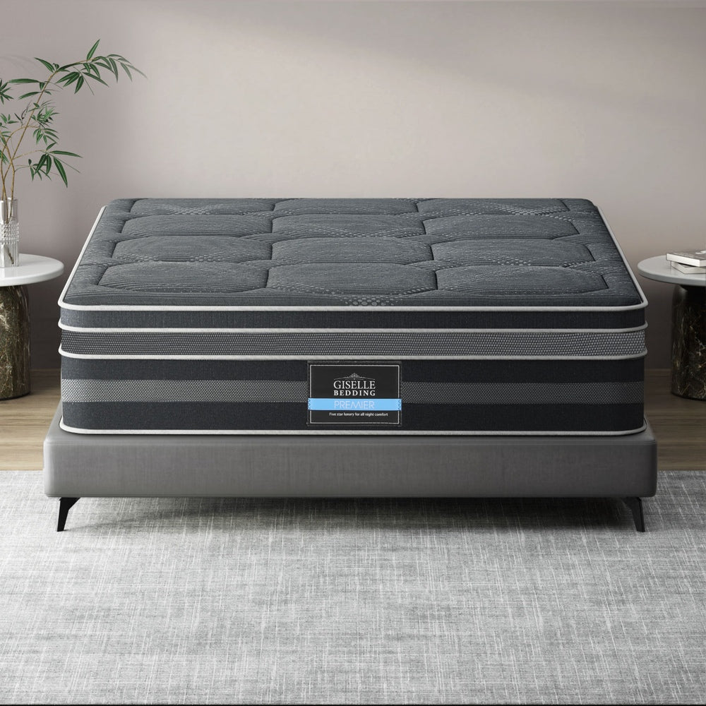 Bamboo finish - 35cm Mattress Bamboo Cover Double Size, Eco-Friendly & Comfortable