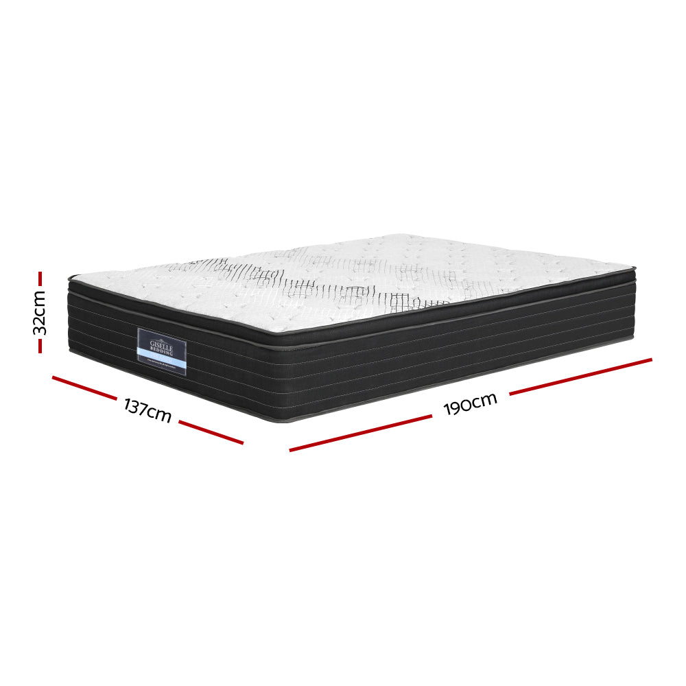 Double 32cm Thickness Extra Firm Pocket Spring Mattress, Double