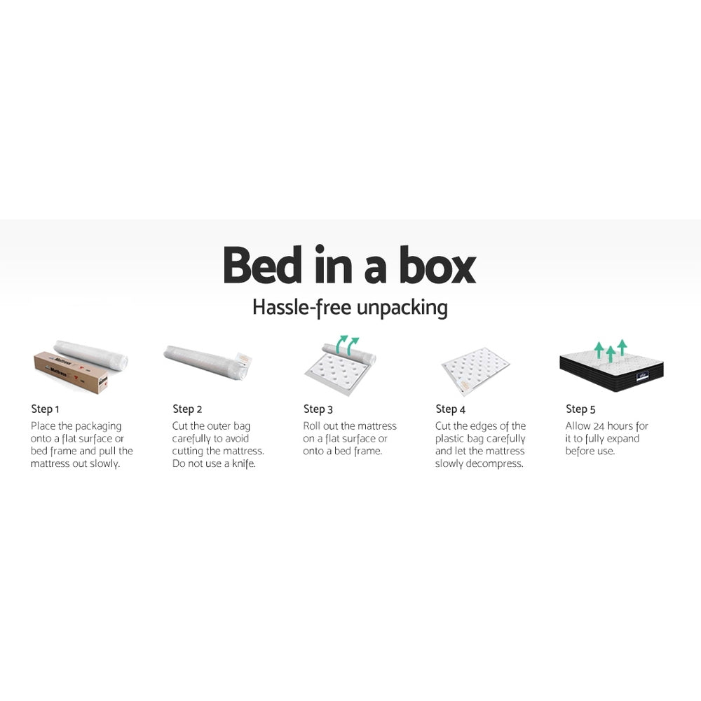Double 32cm Thickness Extra Firm Pocket Spring Mattress | Double Mattress