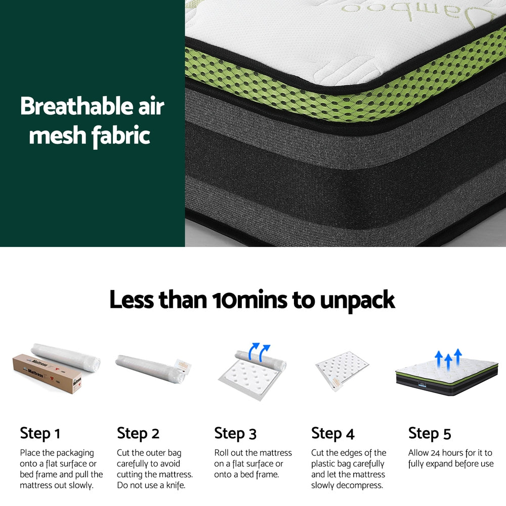 Simple Deals Mattress Cool Gel Foam 30cm Double