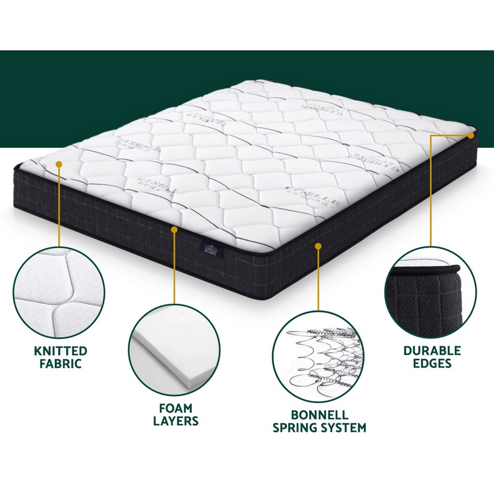 16cm Medium Firm King Mattress – Comfortable & Supportive -Stylish