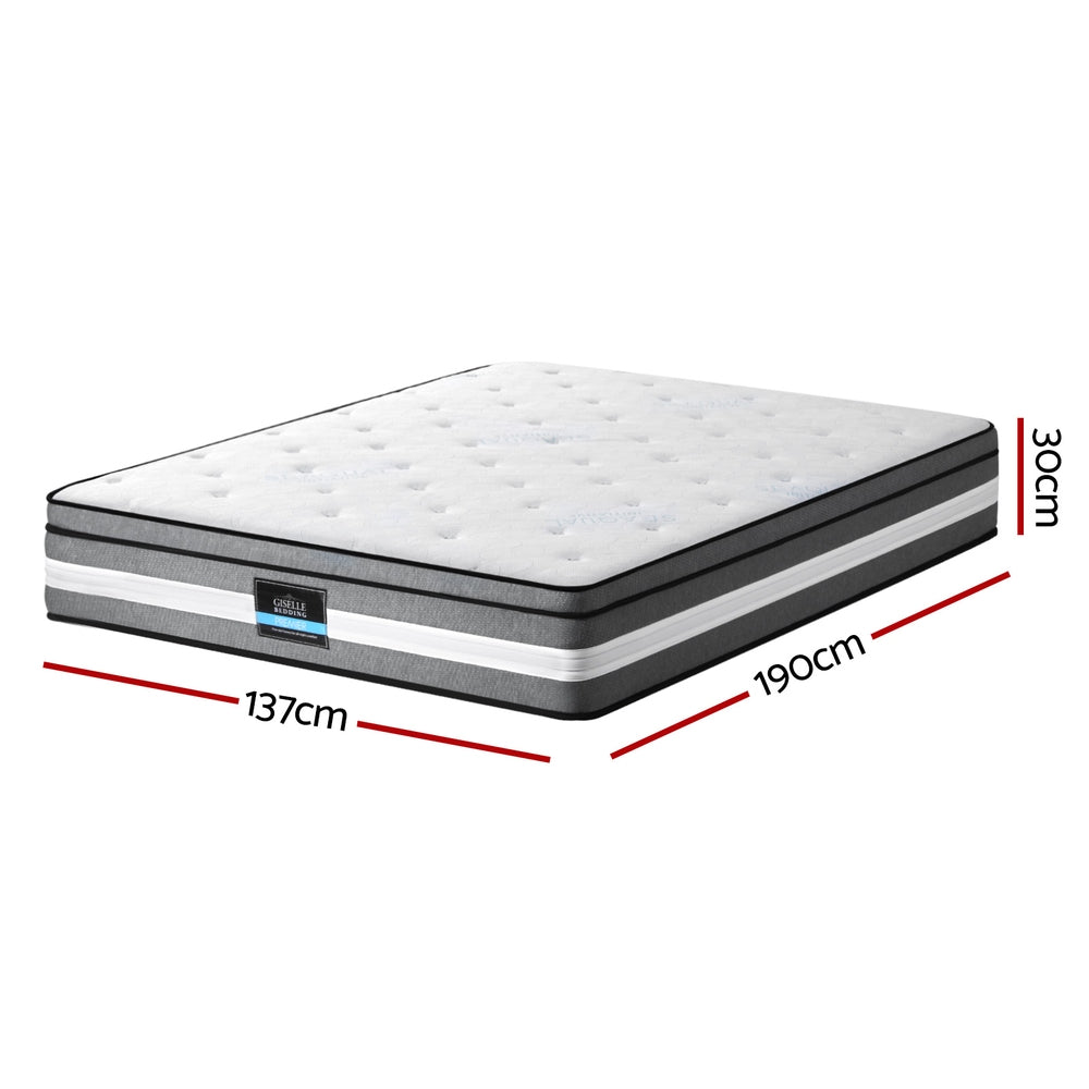 Thick 30cm Mattress Pocket High-Density Memory Foam