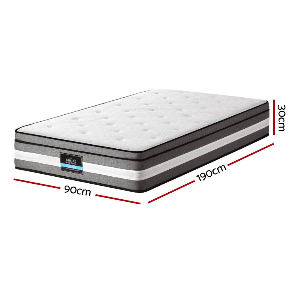 Thick 30cm Mattress Pocket High-Density Memory Foam