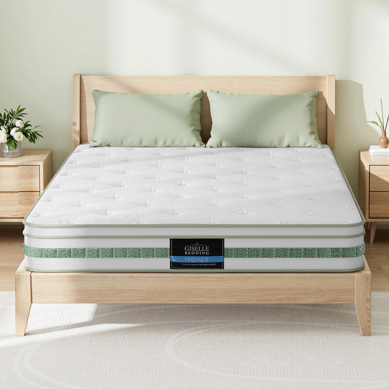 20cm Giselle Mattress King Single Green Tea Mattresses