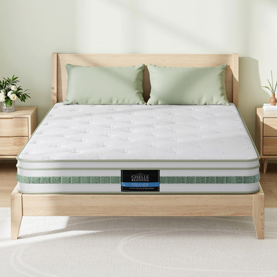 20cm Giselle Mattress King Single Green Tea Mattresses