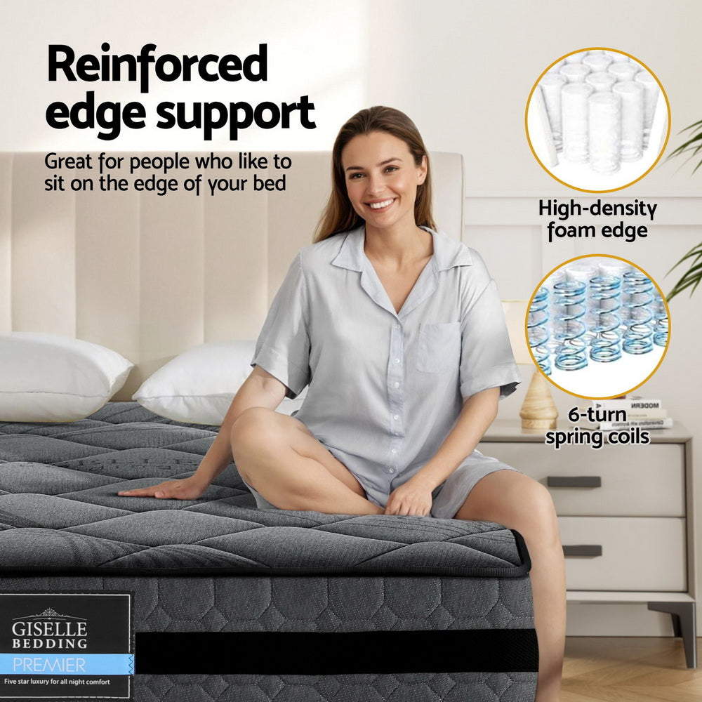 King - King Size 22cm Mattress – Supportive Medium Firm Design - Stylish