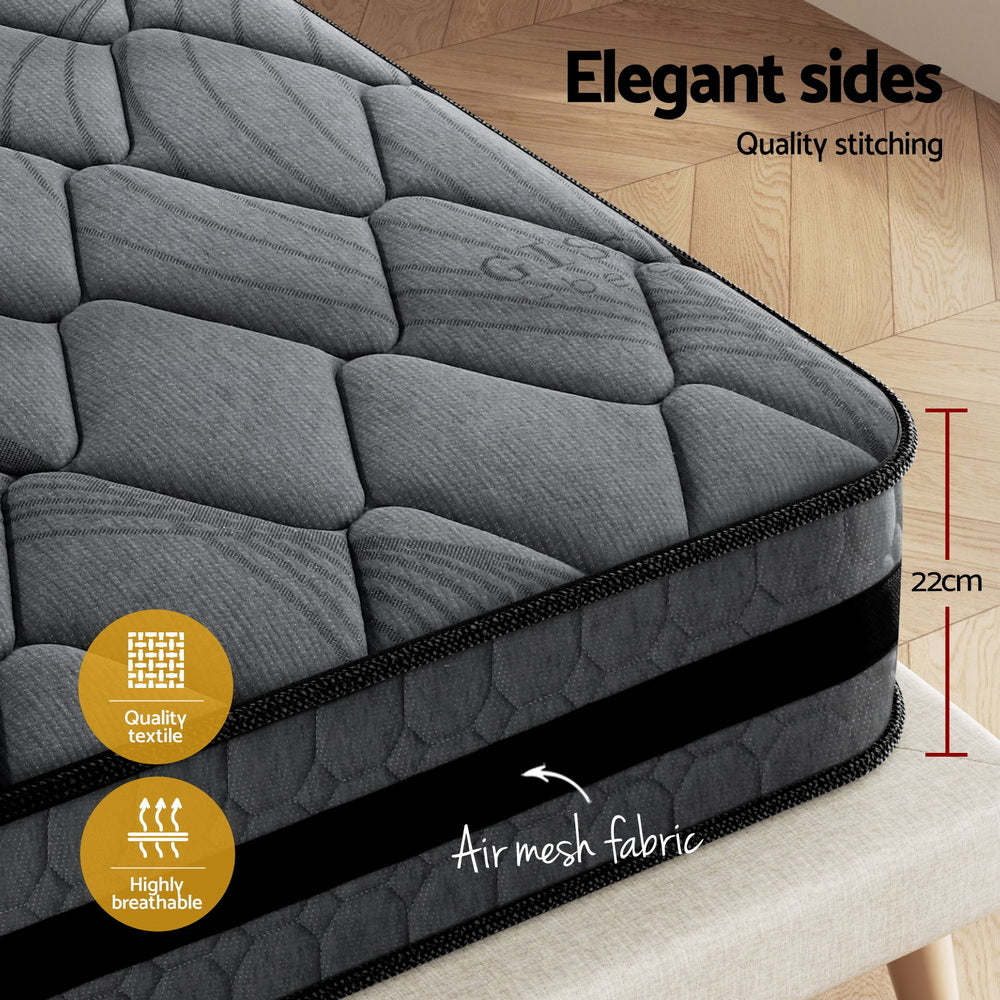 King Size 22cm Mattress – Supportive Medium Firm Design - Stylish | King Size Mattress