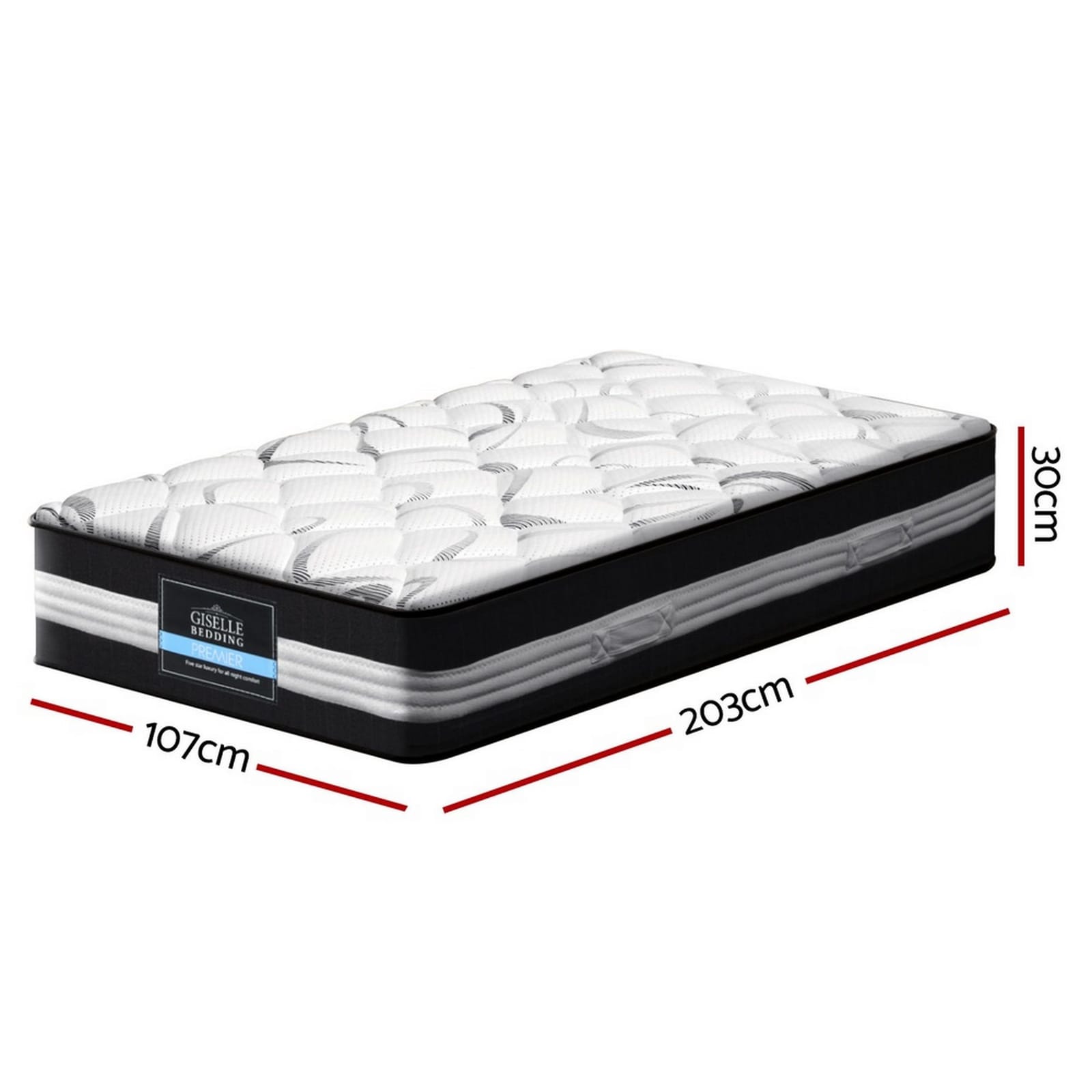 King Single Medium Firm Mattress 203x107cm