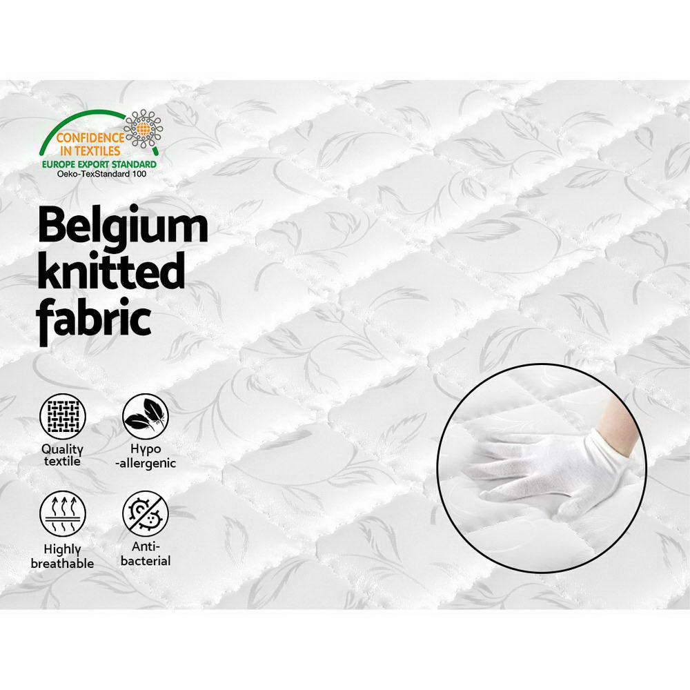 King Single Size Bonnell Spring Mattress 16cm Thick Medium-Firm Feel, 6-Turn Coil Support