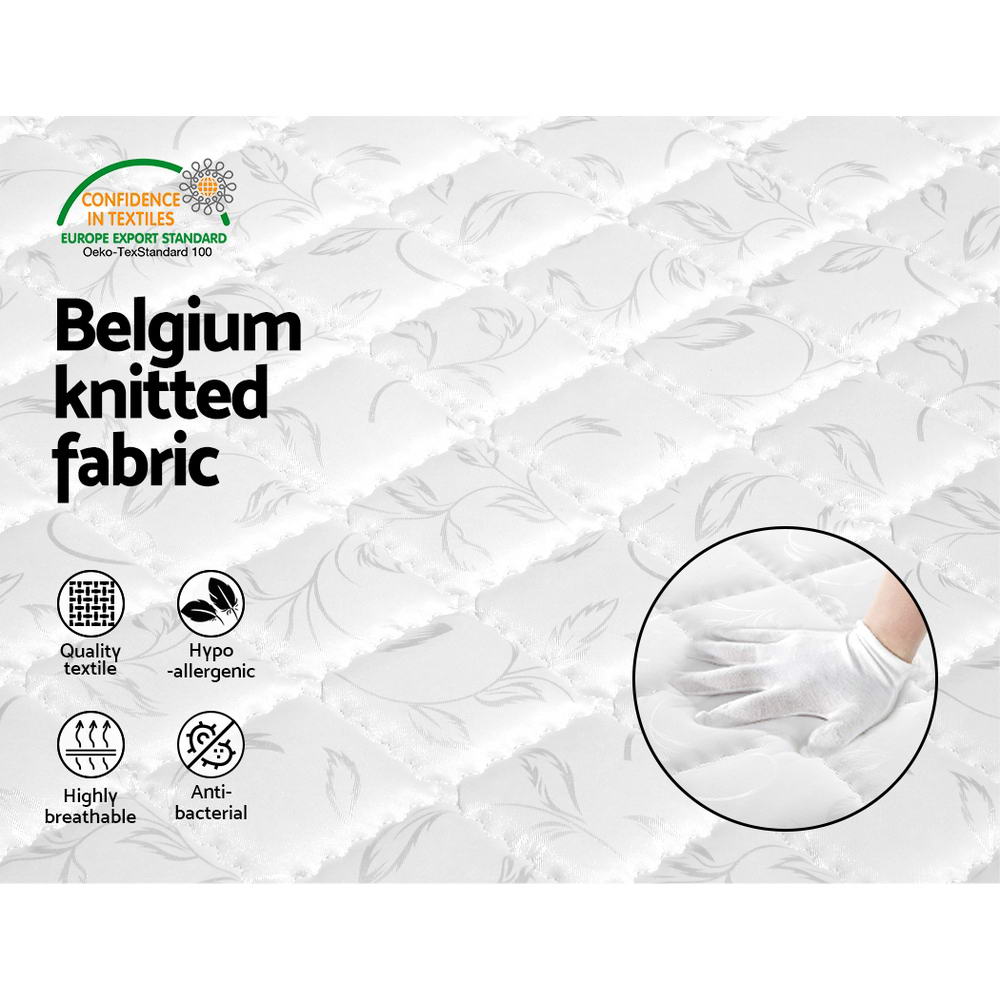 Queen Size Bonnell Spring Mattress 16cm Thick Medium-Firm Feel, 6-Turn Coil Support