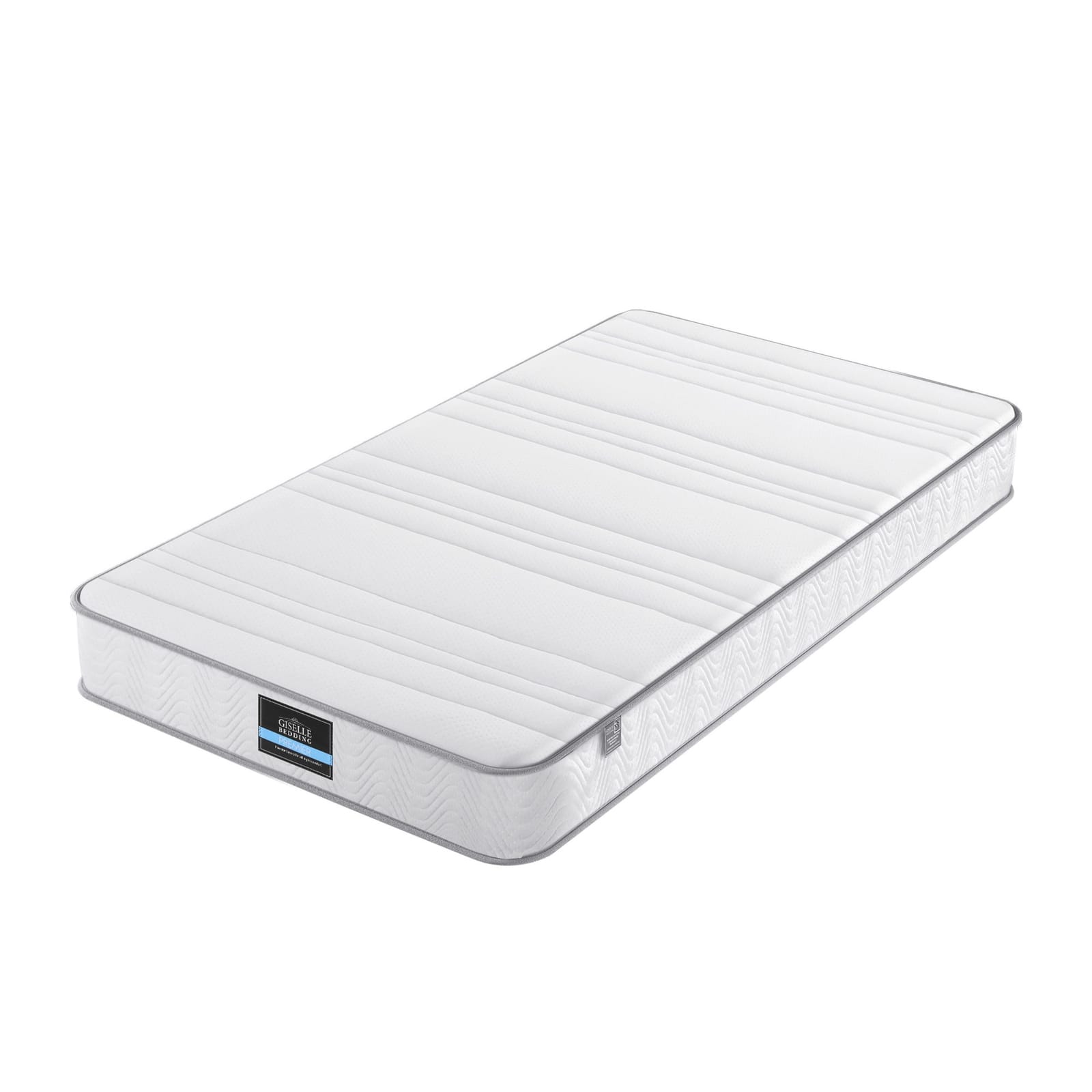 White mattress 107x203x20cm, rear view