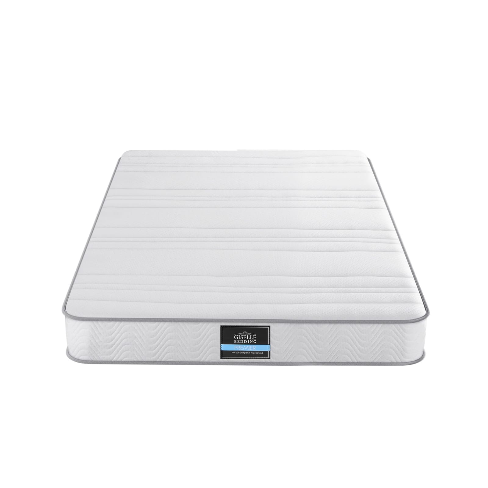 White mattress 107x203x20cm, in room setting