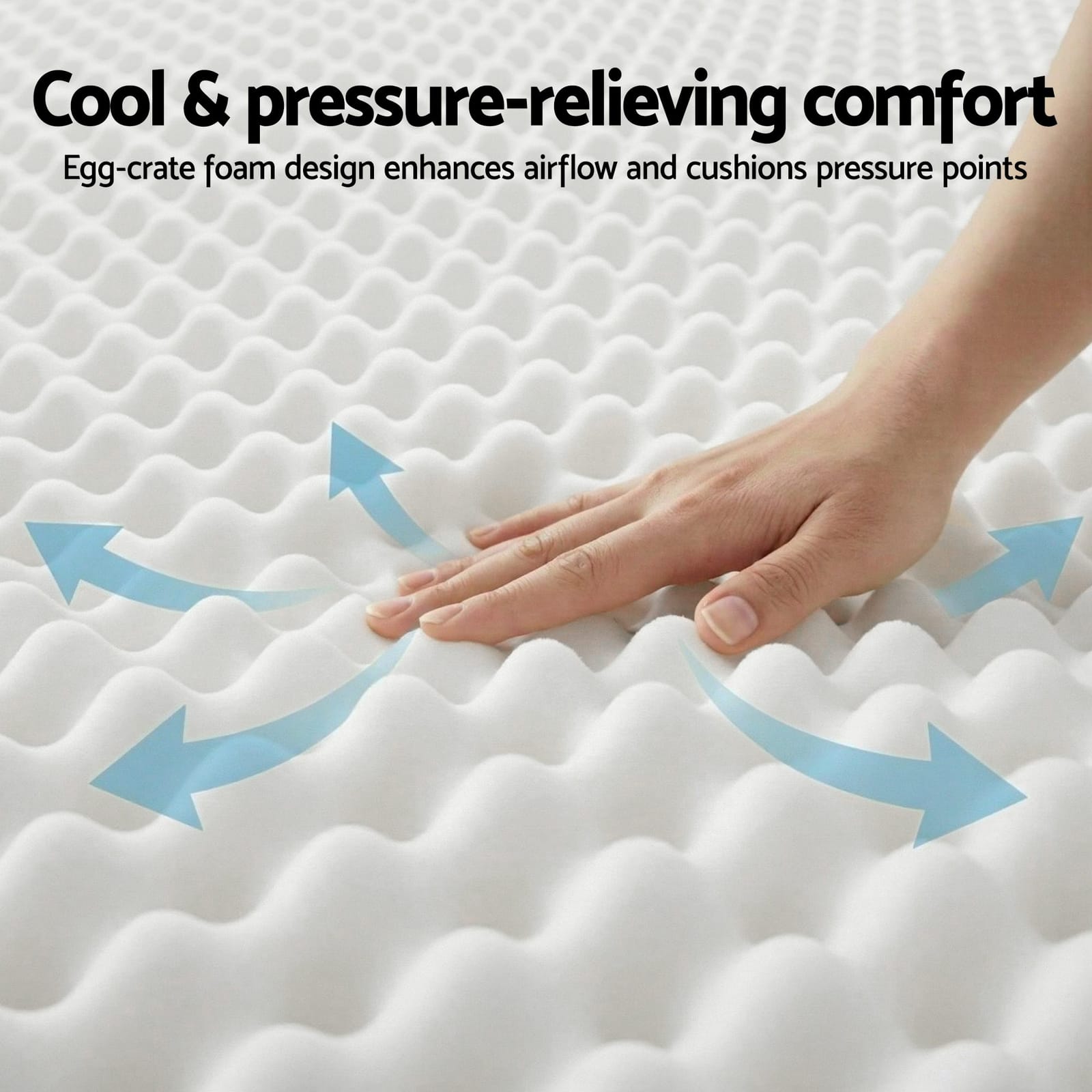 White mattress 107x203x20cm, view 7