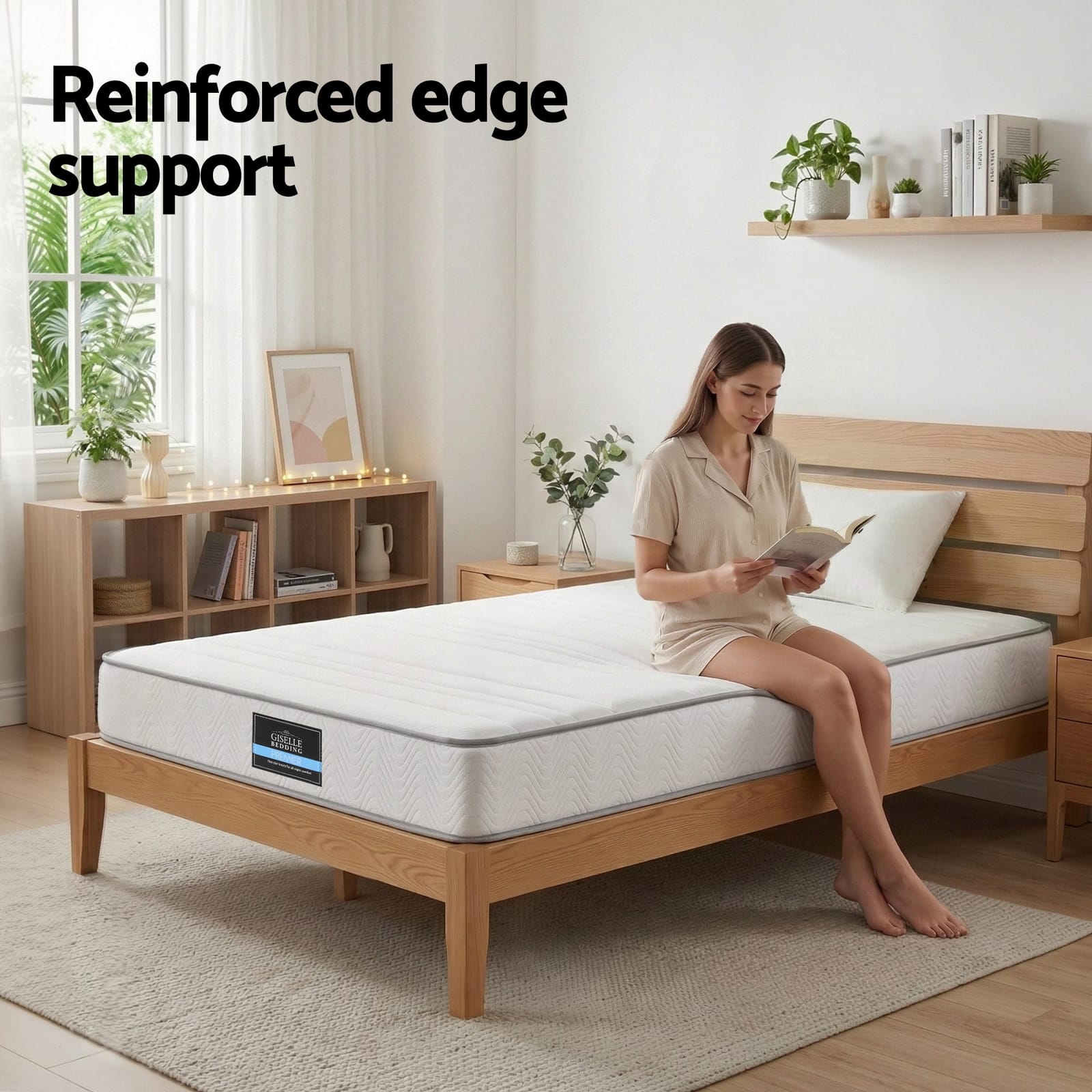 White mattress 107x203x20cm, view 9