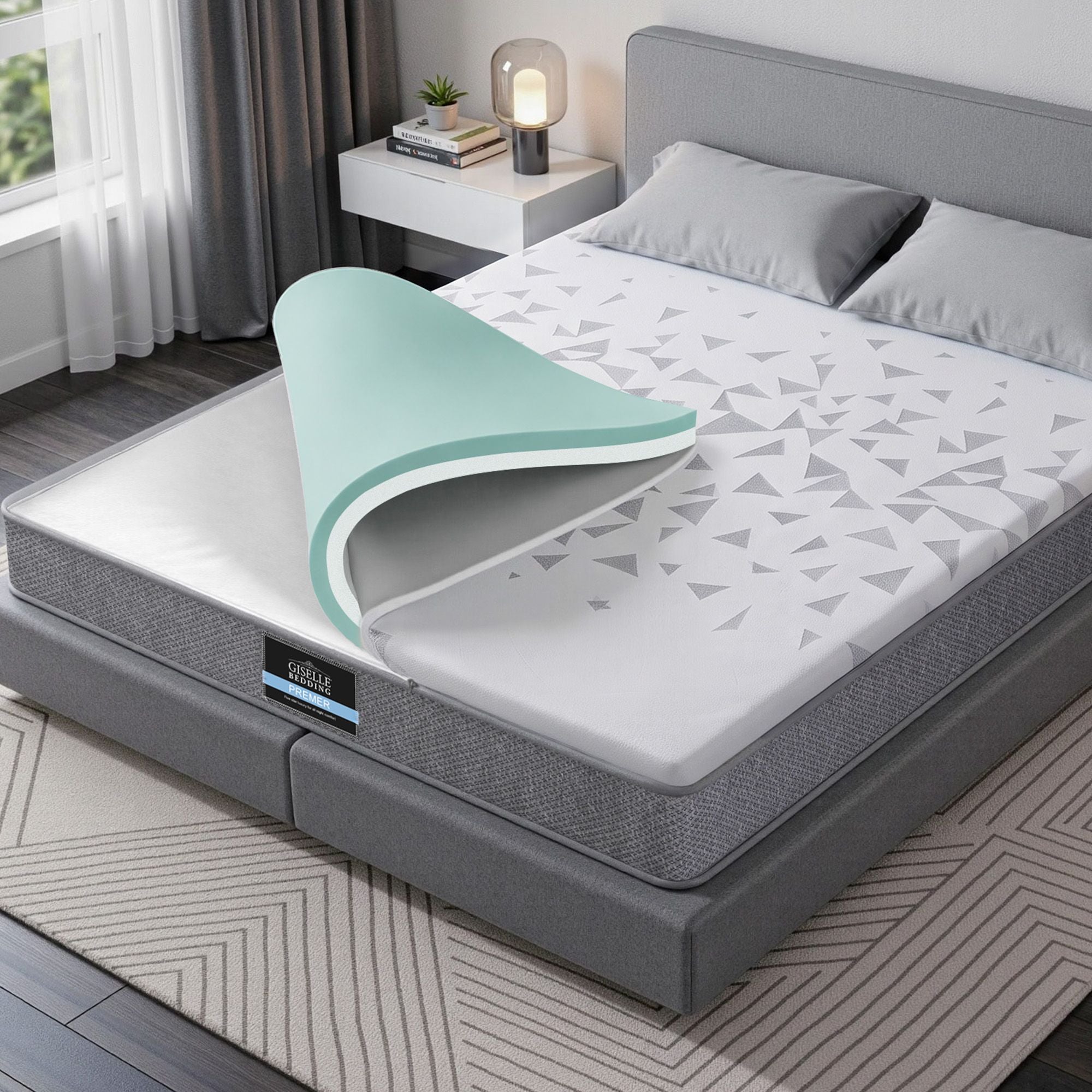 Double Mattress 23cm Pocket Spring Reversible | Simpledeals