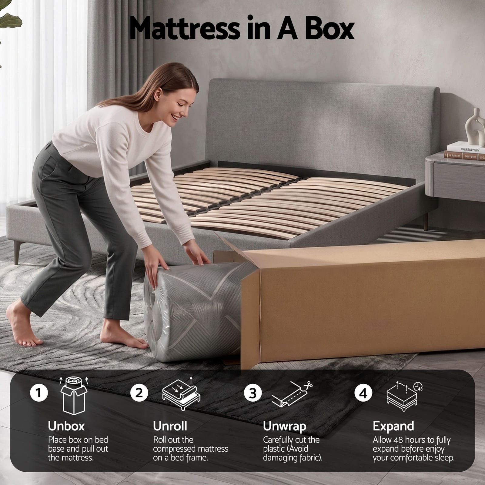 Double Mattress 26cm Firm Pocket Spring | Simpledeals