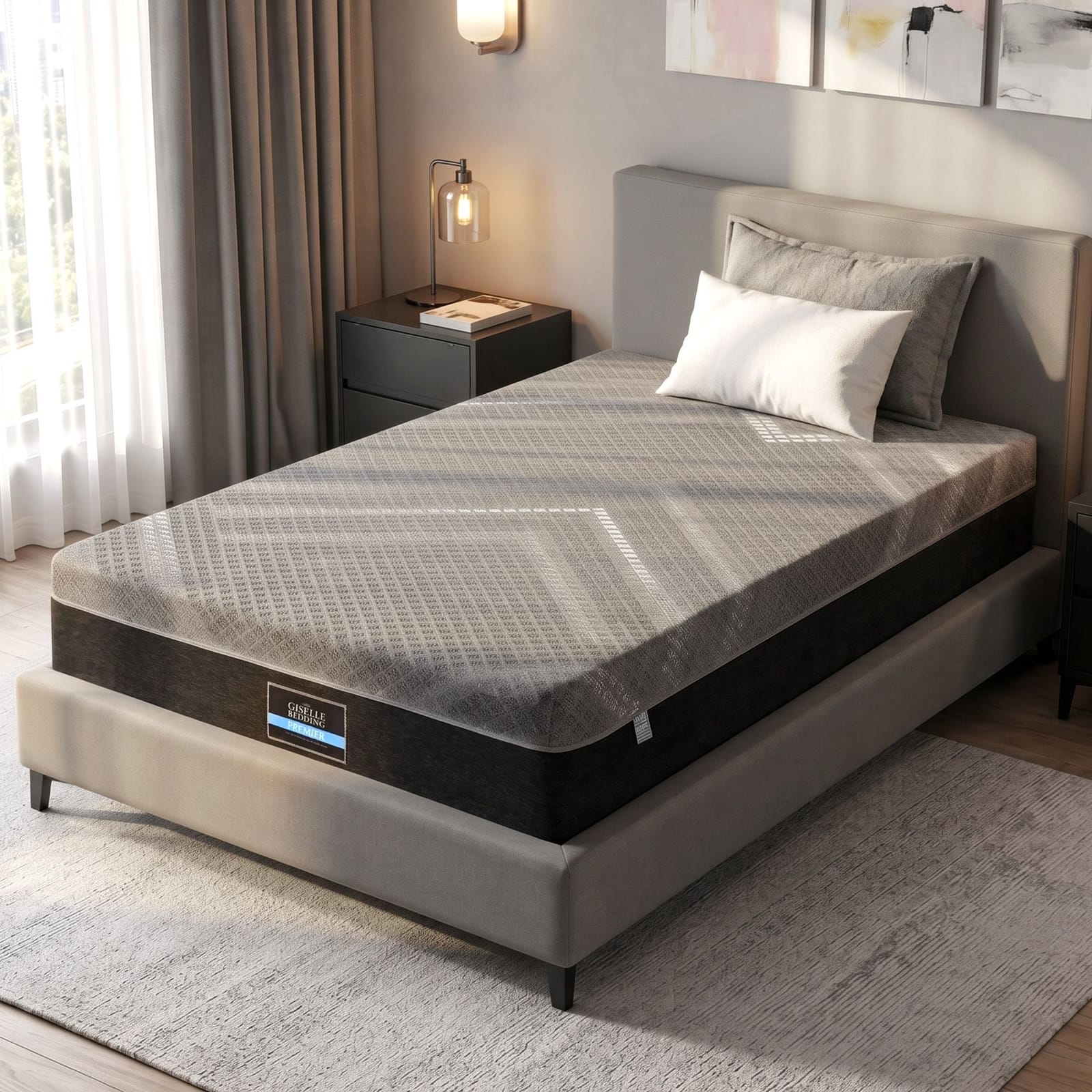 Grey mattress 107x203x26cm, view 8