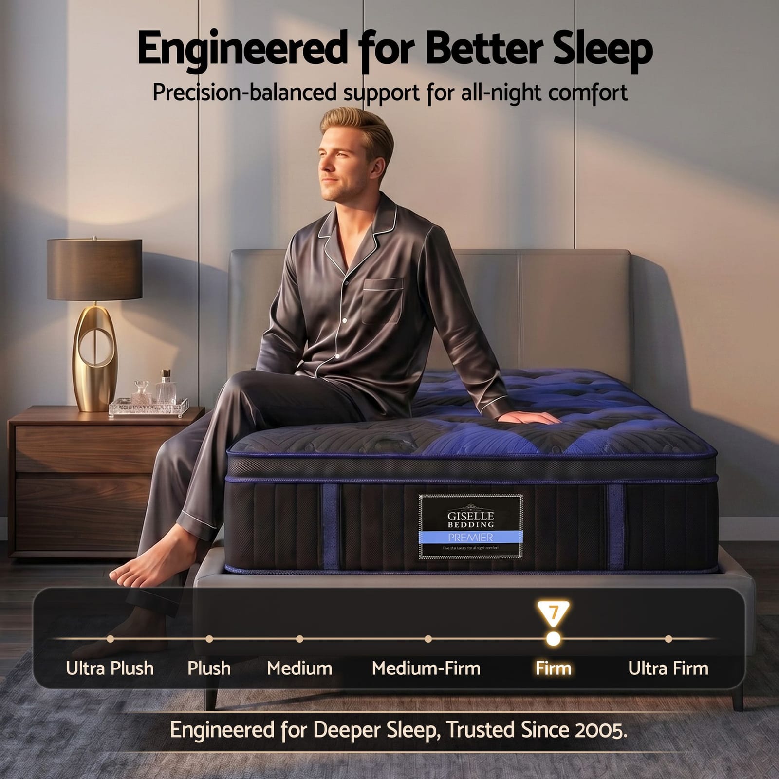 King Single Hybrid Mattress 34cm Cooling Gel | Simpledeals