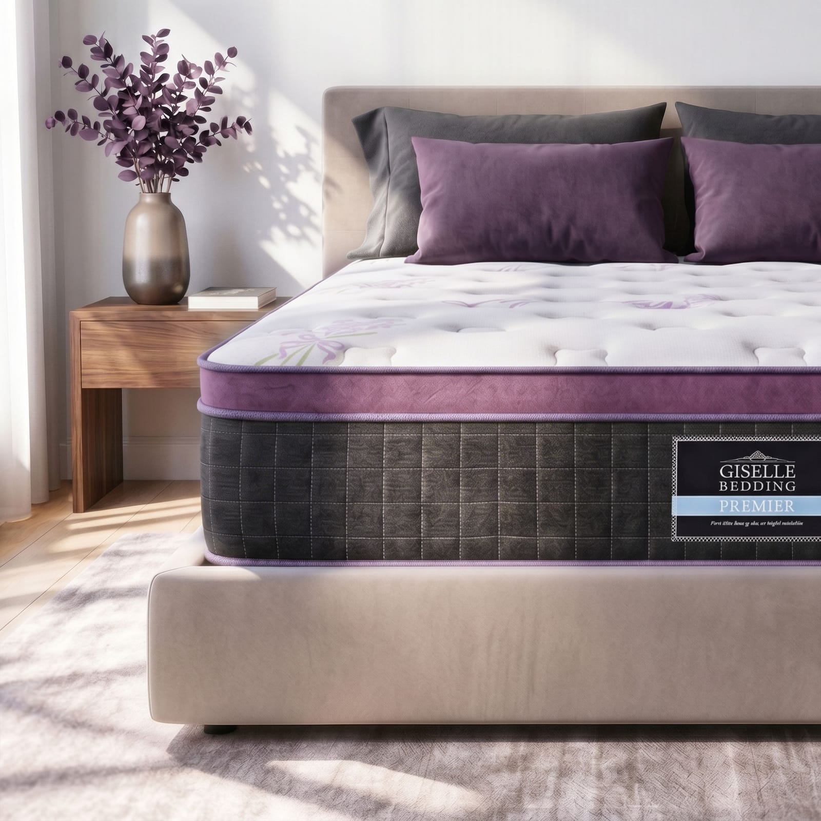 Double Euro Top Pocket Spring Mattress 35cm | Simpledeals
