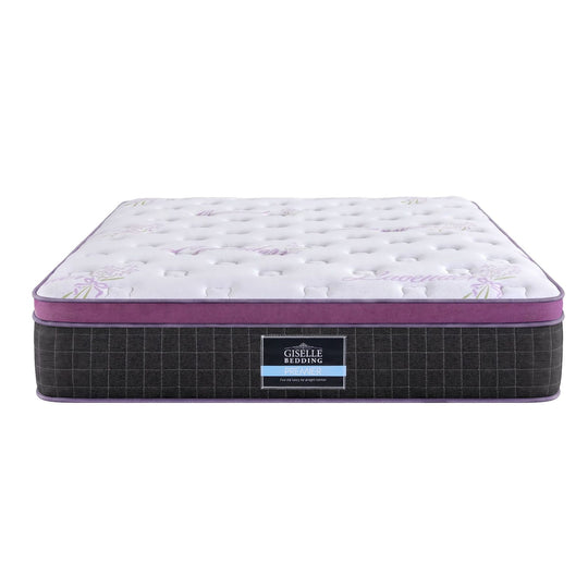 King Euro Top Pocket Spring Mattress 35cm - Lavender