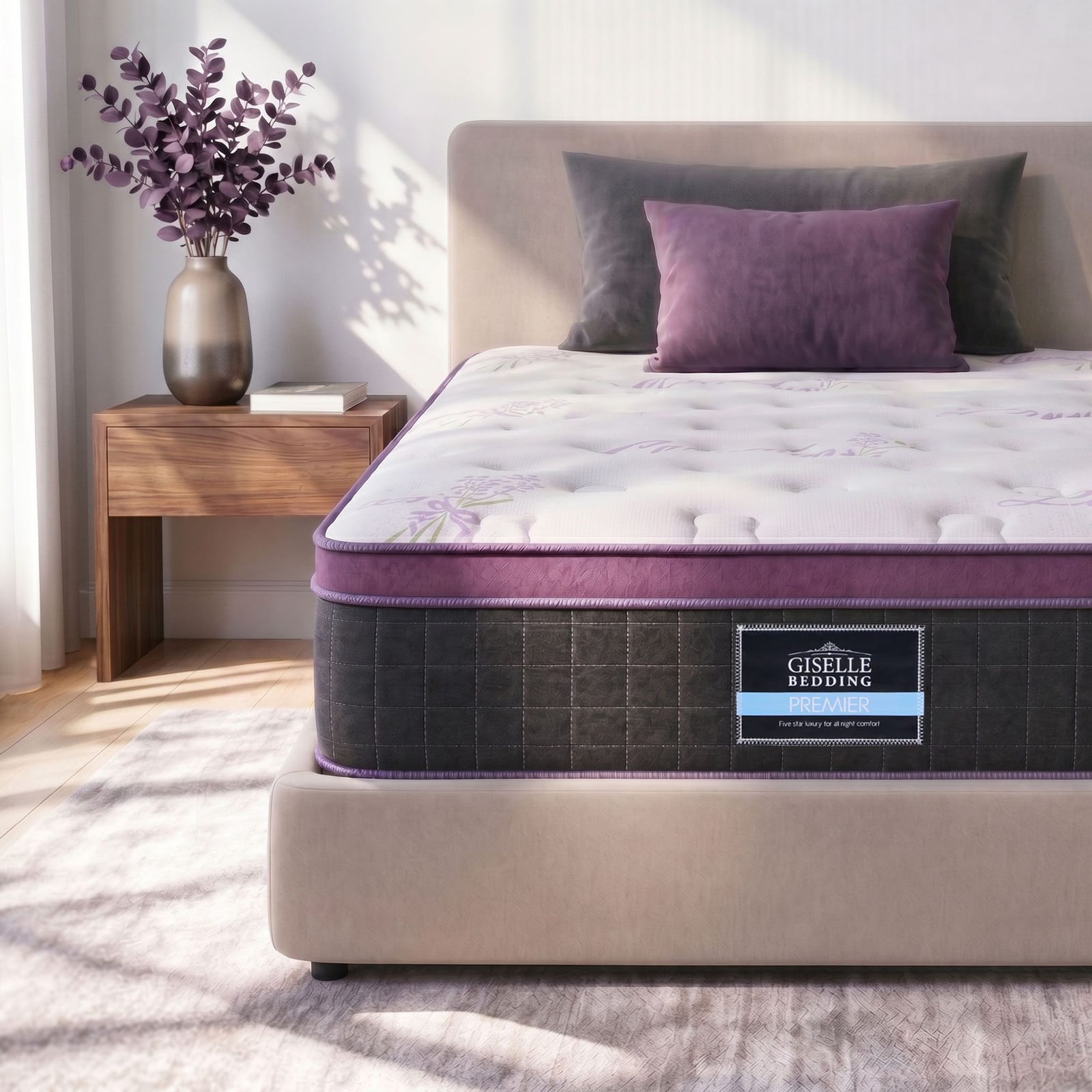 Purple mattress 90x190x35cm, view 8