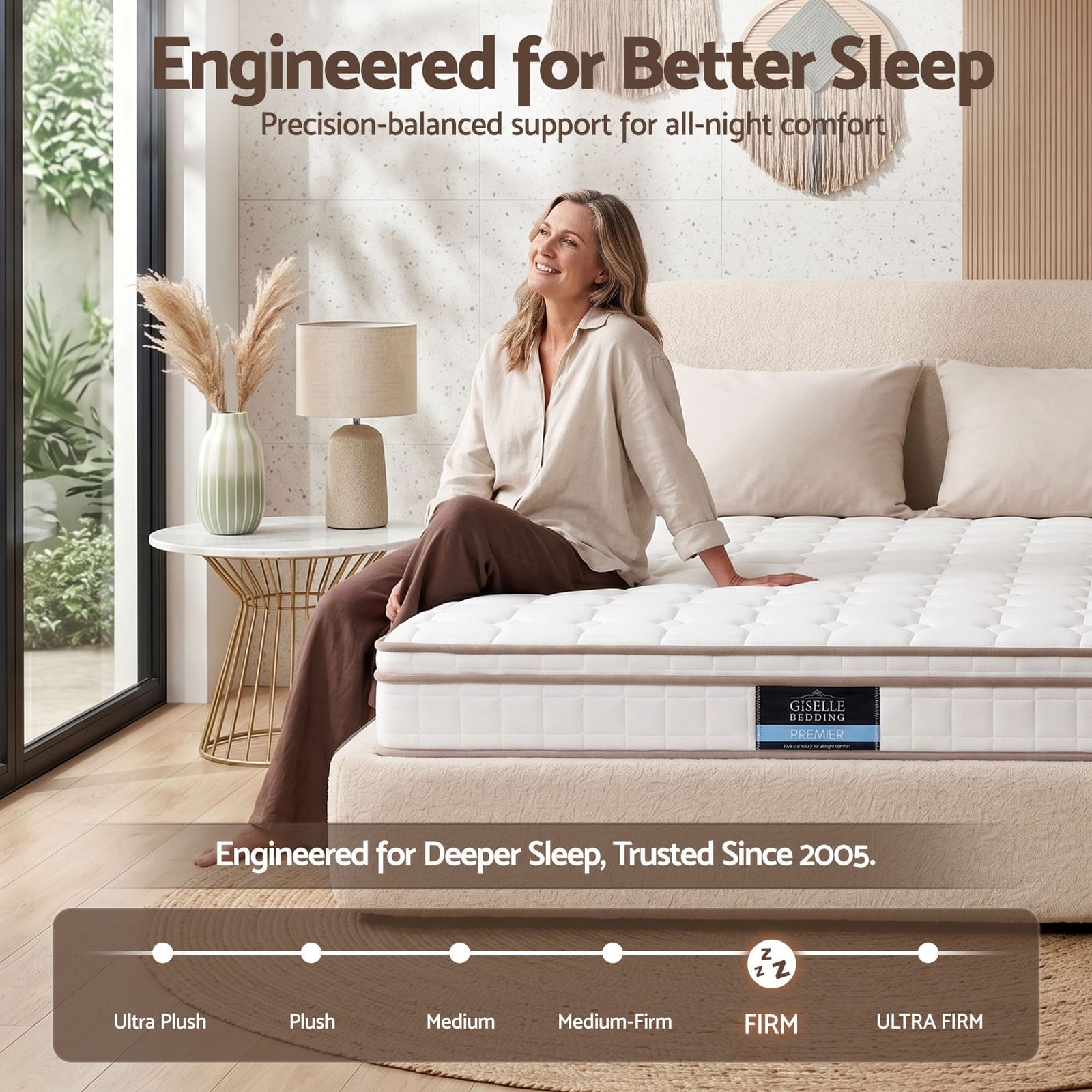Queen Pocket Spring Mattress 20cm Firm | Simpledeals