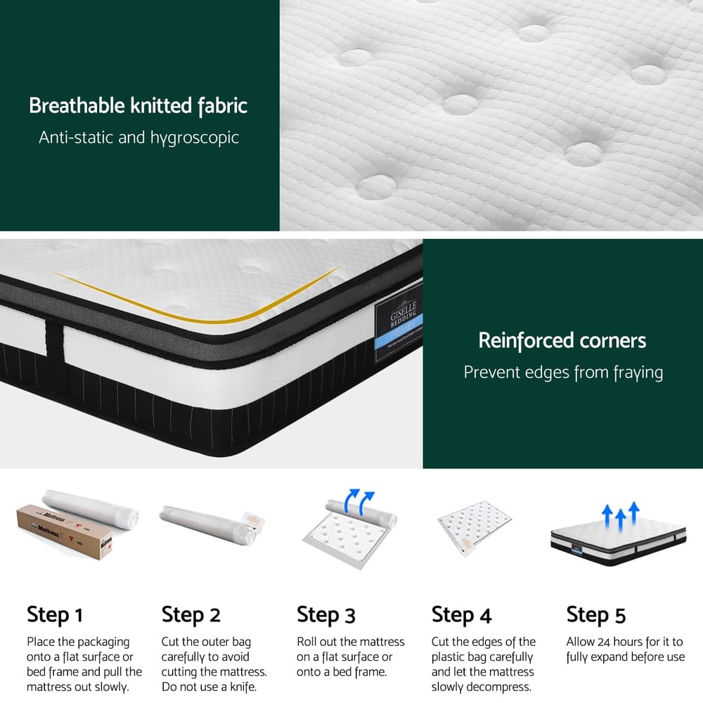 White mattress 153x203cm, view 7