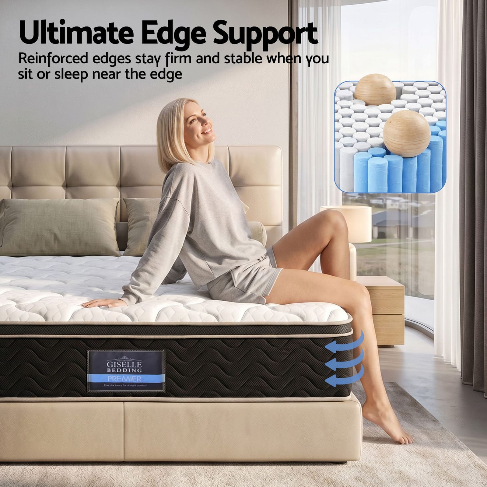 35cm Double Mattress Firm Copper Memory Foam | Simpledeals