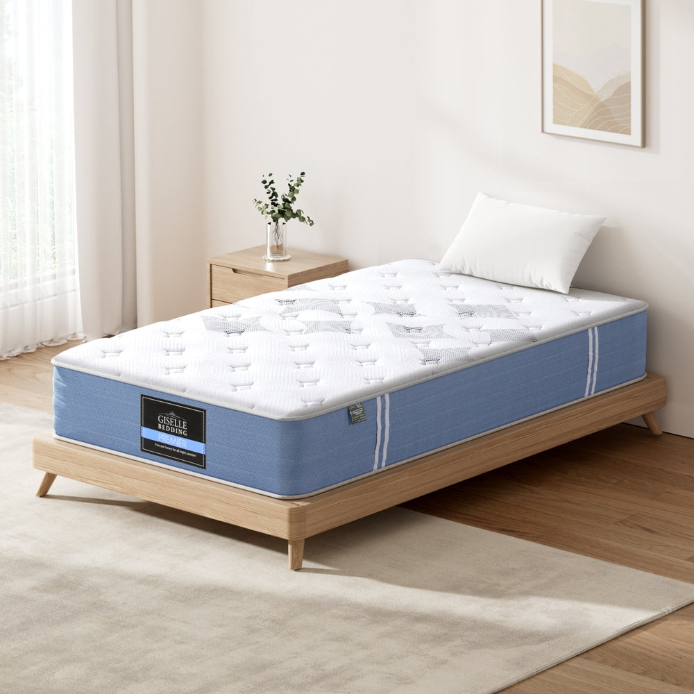 25cm Giselle Mattress King Single Bed Pocket Spring Mattresses -Modern
