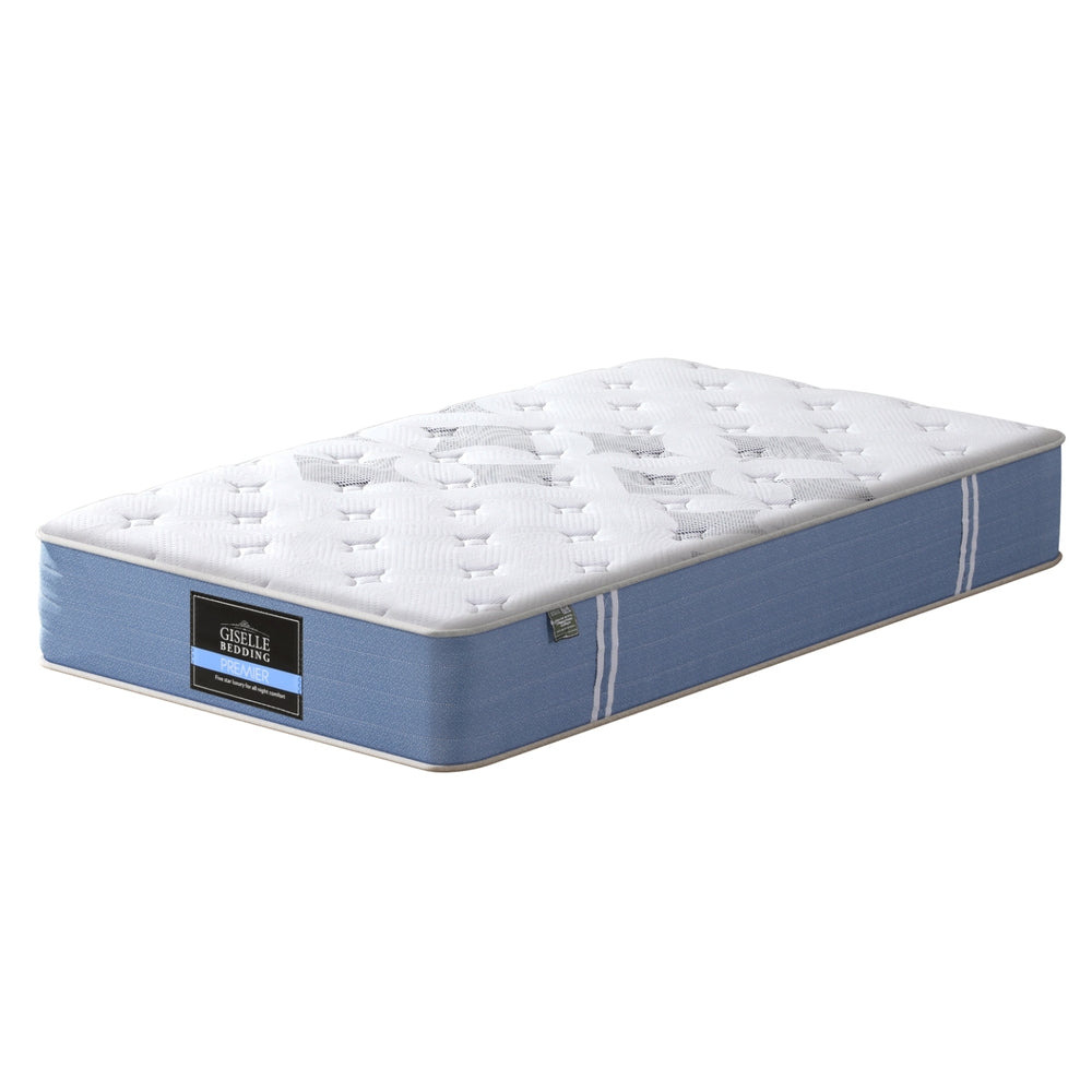 25cm Giselle Mattress King Single Bed Pocket Spring Mattresses -Modern