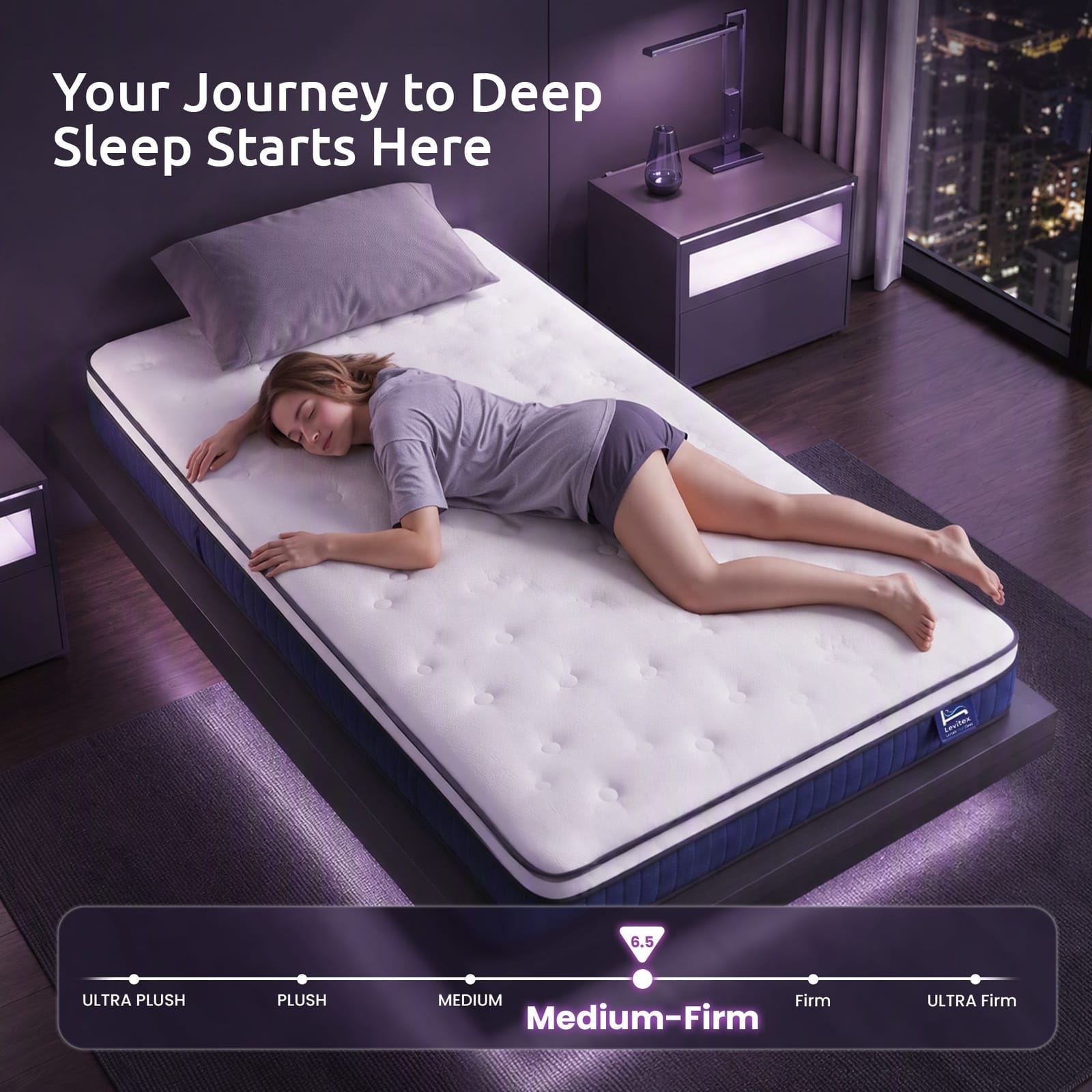 White mattress 203x106cm