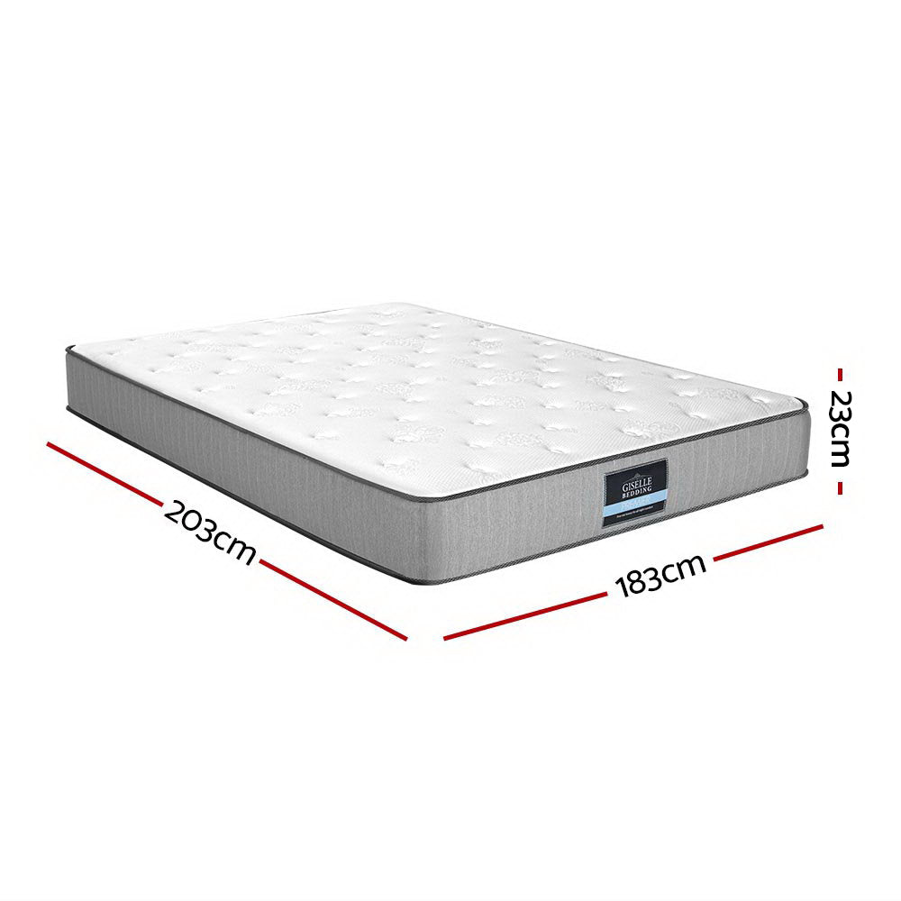 King Mattress Extra Firm Pocket Spring Foam Super Firm 23Cm, King