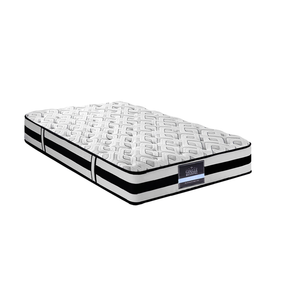 Single Tight Top Mattress 24cm Thick, Ultra Firm 9.0 Pocket Springs & Extra Thick Coils