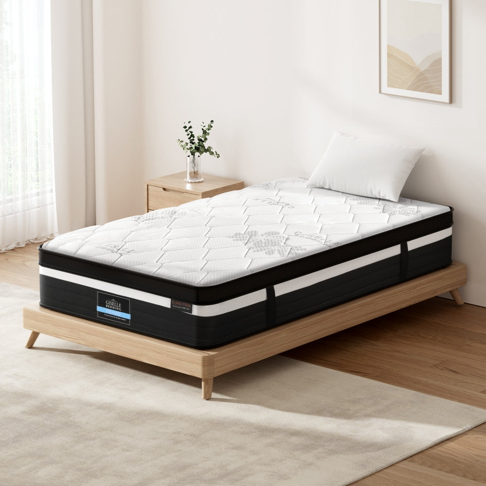 King Single Bed Mattress Size Extra Firm 7 Zone Pocket Spring Foam 28Cm