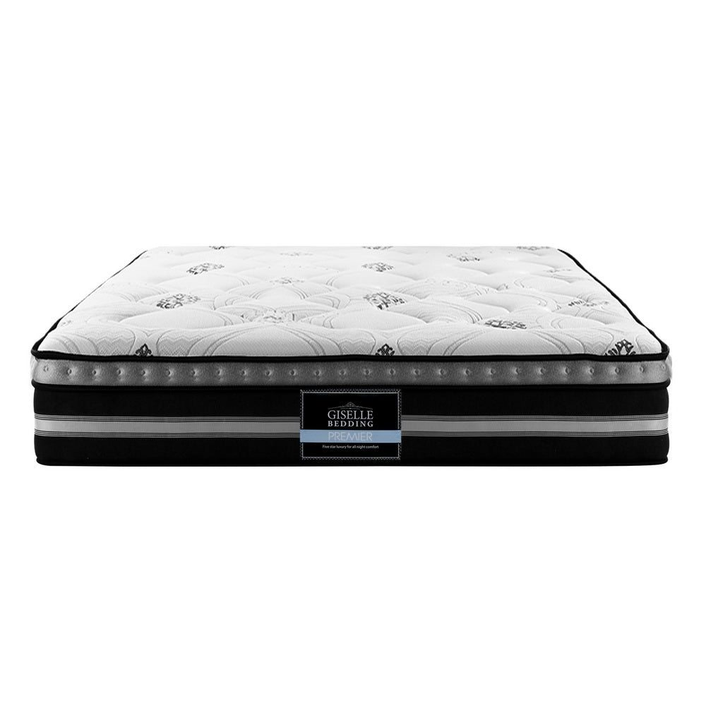 Simple Deals 35cm Giselle Queen Size Mattress Bed 7 Zone Pocket Spring Cool Foam Medium Firm