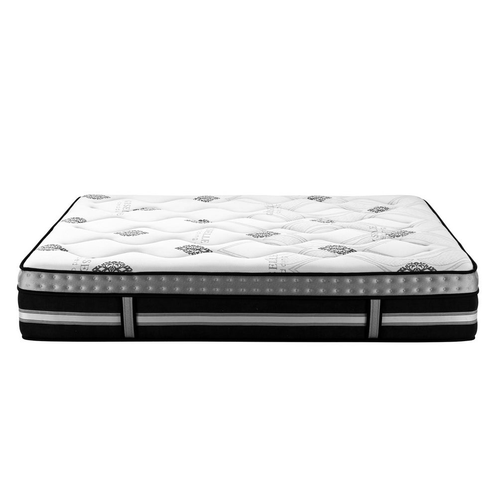 Simple Deals 35cm Giselle Queen Size Mattress Bed 7 Zone Pocket Spring Cool Foam Medium Firm