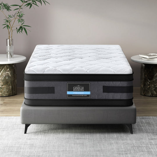 36cm Mattress Cool Gel Memory Foam King Single - Giselle Bedding Zone Euro