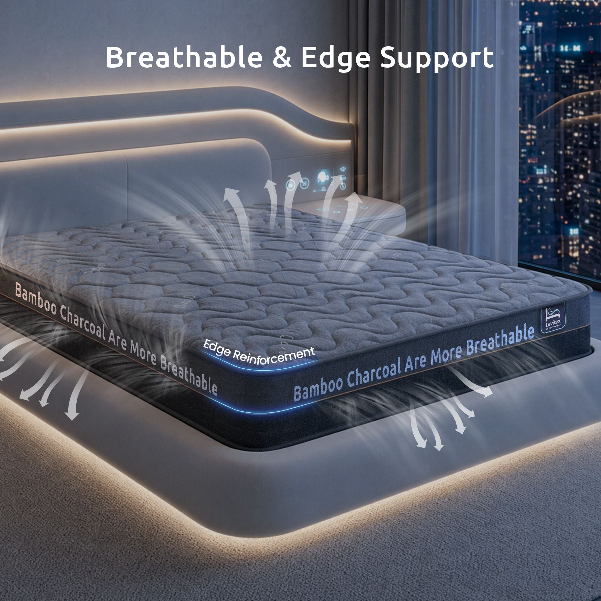 Double Hybrid Pocket Spring Mattress 25cm | Simpledeals