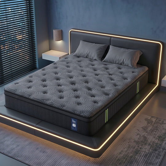 Double Mattress 34cm Pocket Spring Gel Memory Foam - Double Mattress