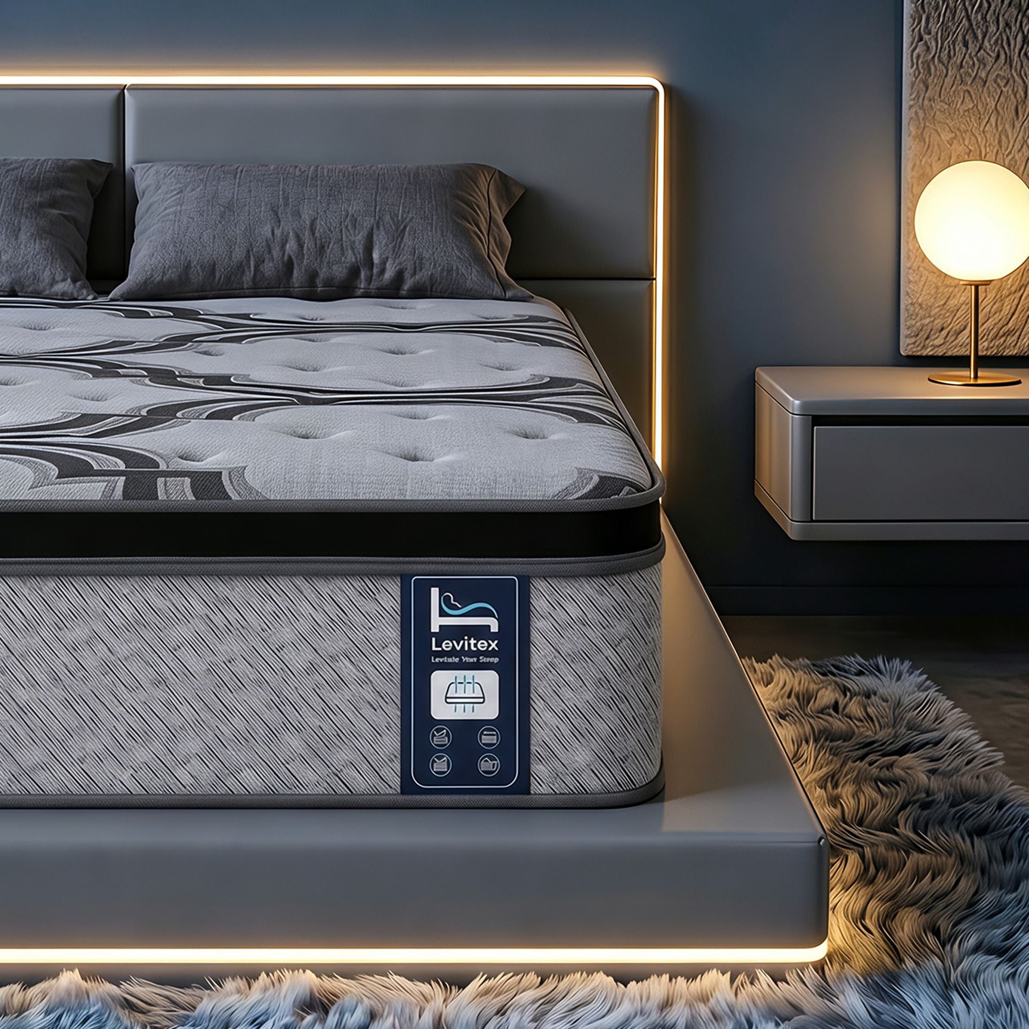 Double Mattress Pocket Spring Latex Memory Foam | Simpledeal